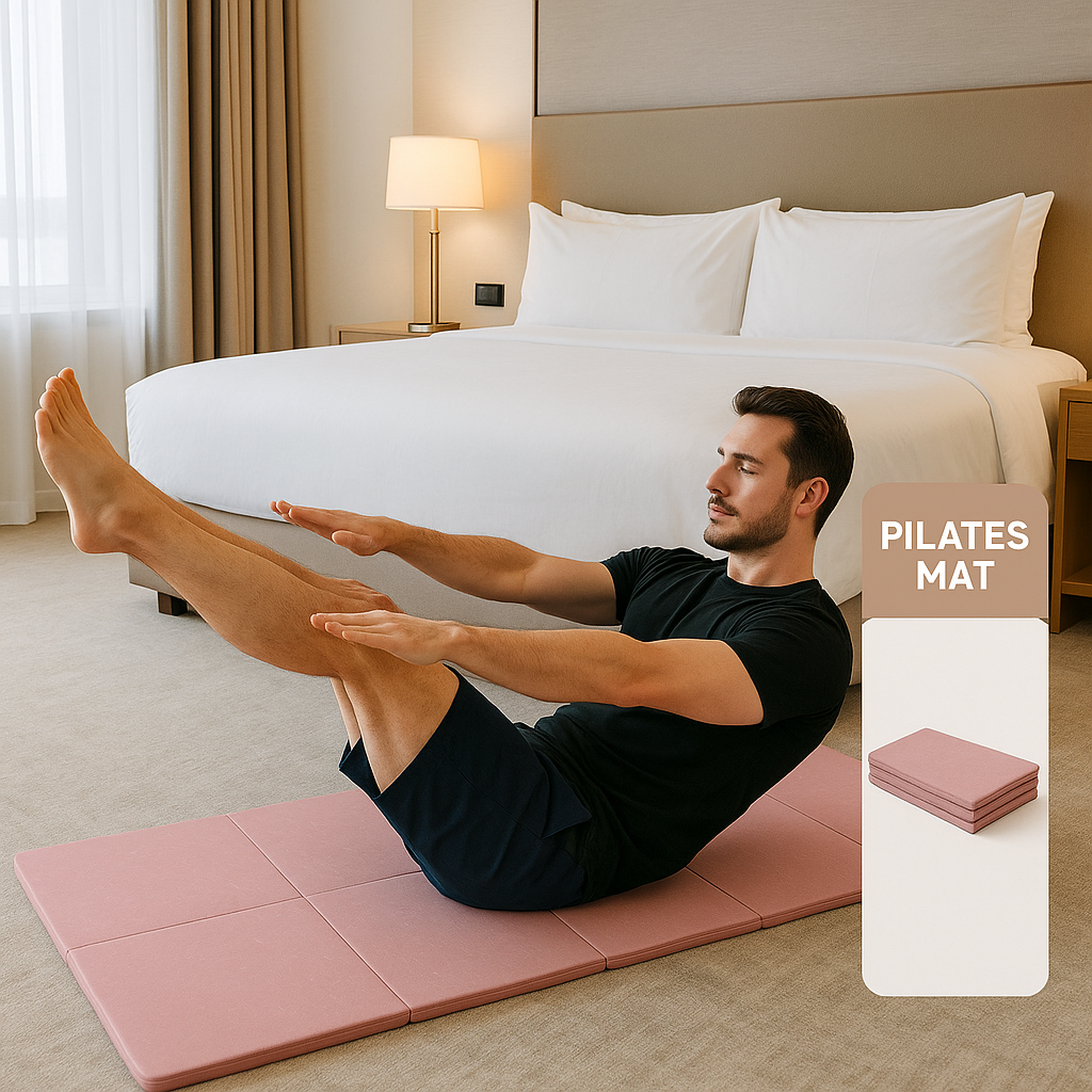 tapis gym rose