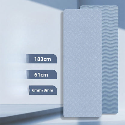 tapis pilates bleu