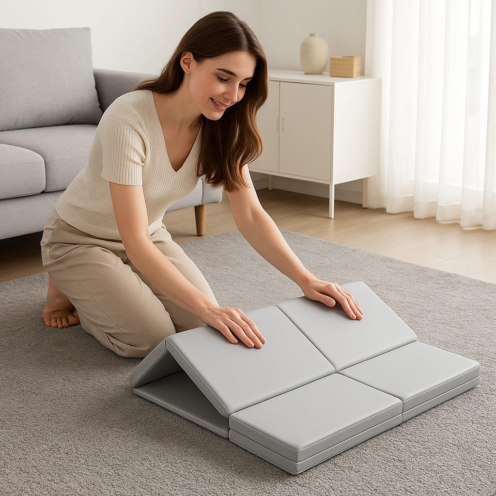 tapis pilates gris