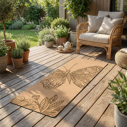 tapis pour pilates mootif papillon