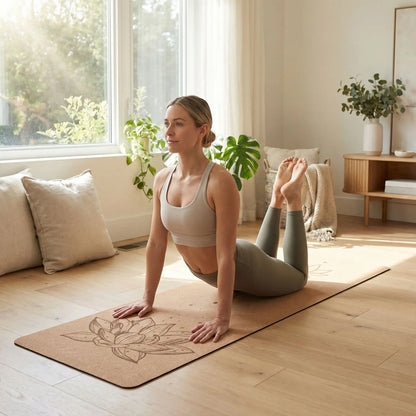 tapis pour pilates salon exercices étirement dos
