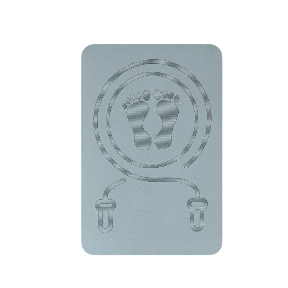 tapis sport corde a sauter gris
