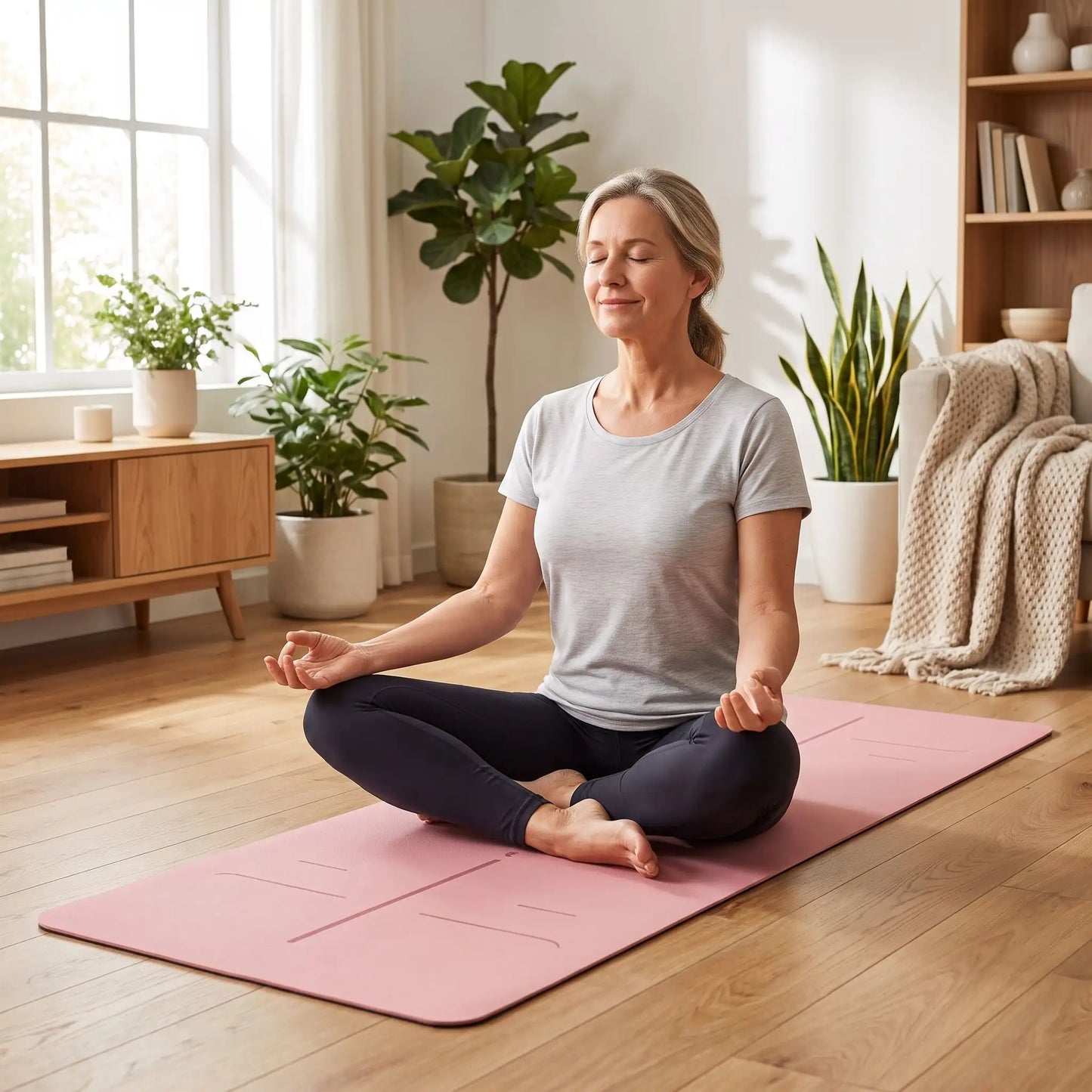 tapis yoga emme position lotus tapis salon