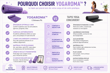 tapis Yoga pourquoi choisir yogaroma