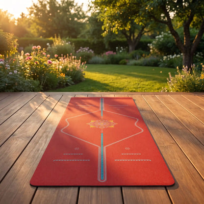 tapis yoga rouge