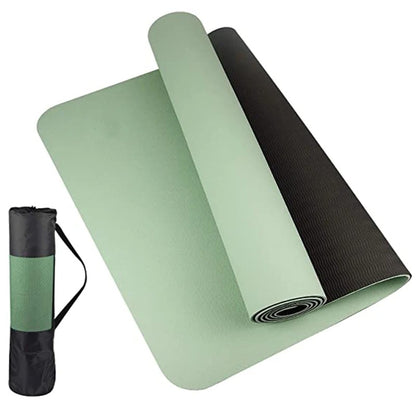 tapis yoga vert noir