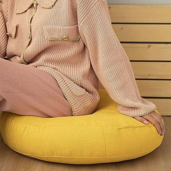 Zafu yoga  jaune